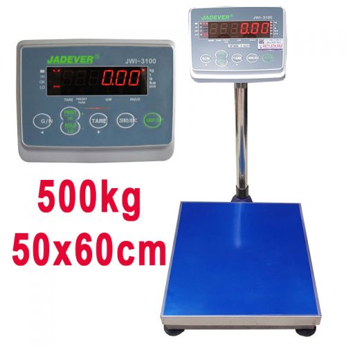 Cân bàn điện tử 500kg JADEVER JWI3100 chính hãng(Màn hình đỏ)