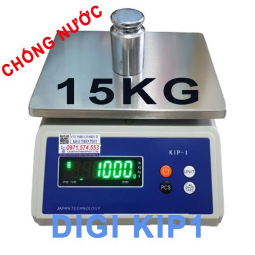 Cân điện tử chống nước Nhật Bản DIGI Kip1 15kg