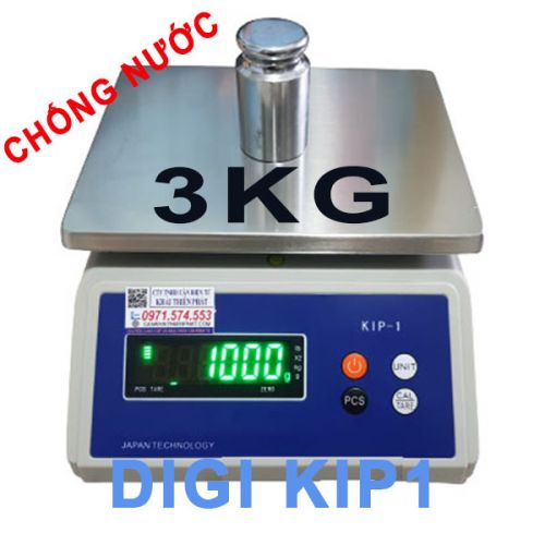 Cân điện tử chống nước Nhật Bản DIGI Kip1 3kg