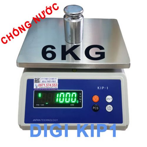 Cân điện tử chống nước Nhật Bản DIGI Kip1 6kg