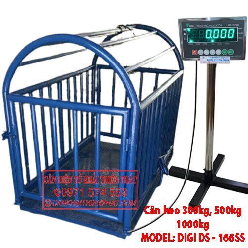 Cân heo điện tử có lồng 300kg 500kg 1000kg DIGI DS-166SS  (JAPAN)