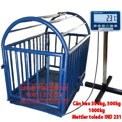 Cân heo điện tử có lồng 30kg, 500kg,1000kg,  Mettler Toledo IND 231 (USA)